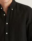 Douglas Linen Shirt - Black