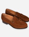 Tassel loafers - ljósbrúnt rúskinn