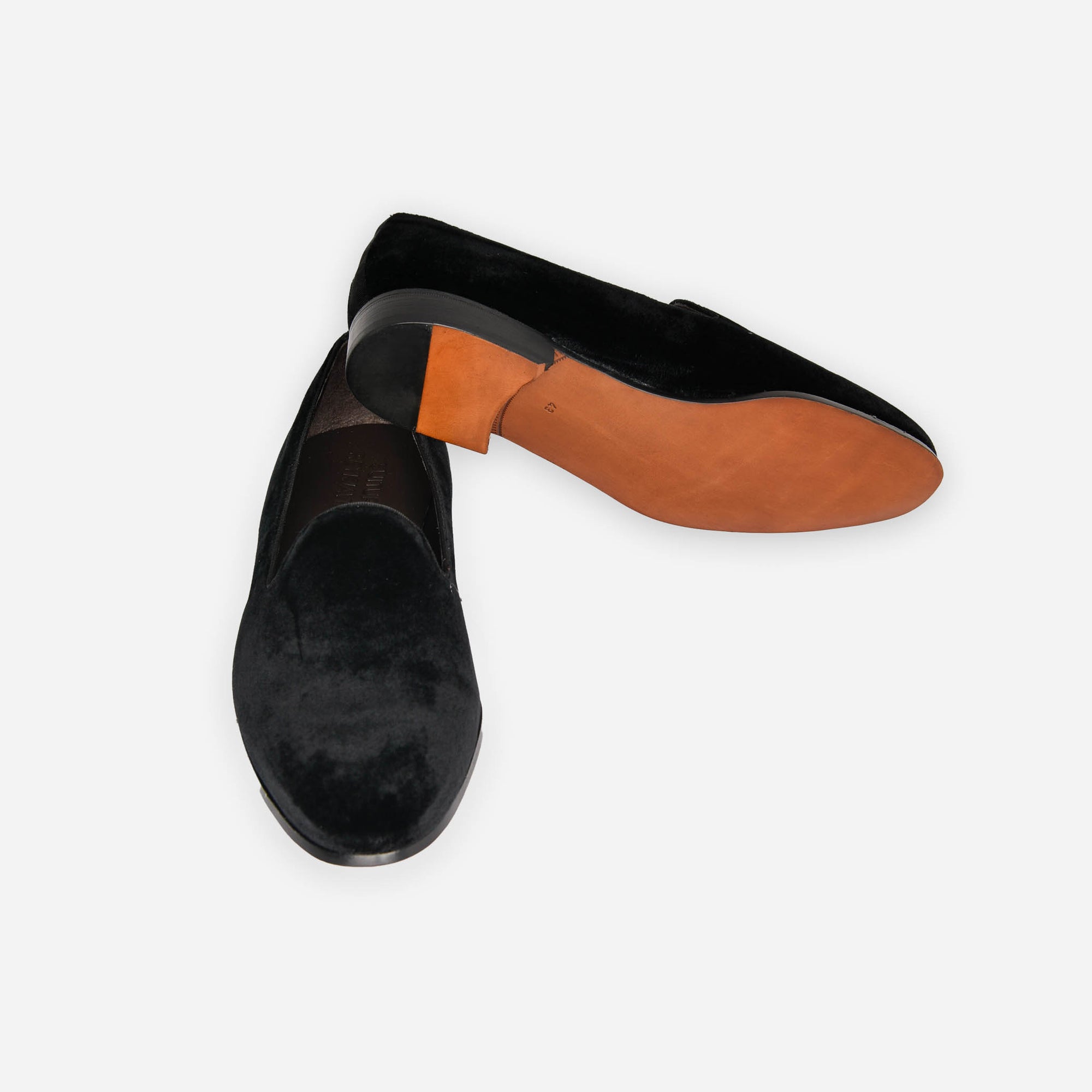 Slippers - Svart Flauel