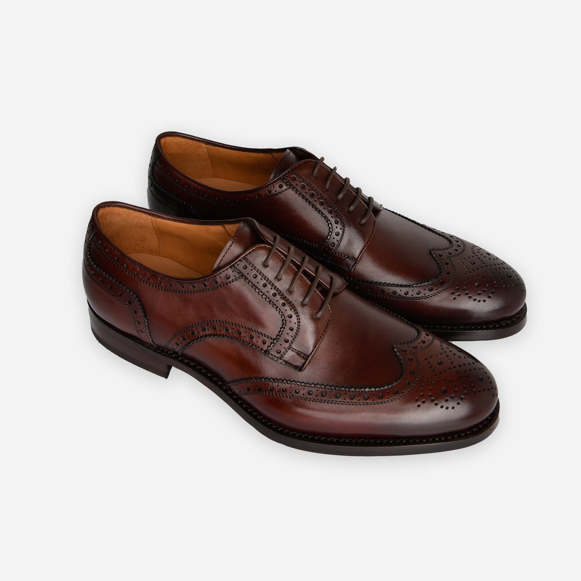 Brogue - brúnt leður