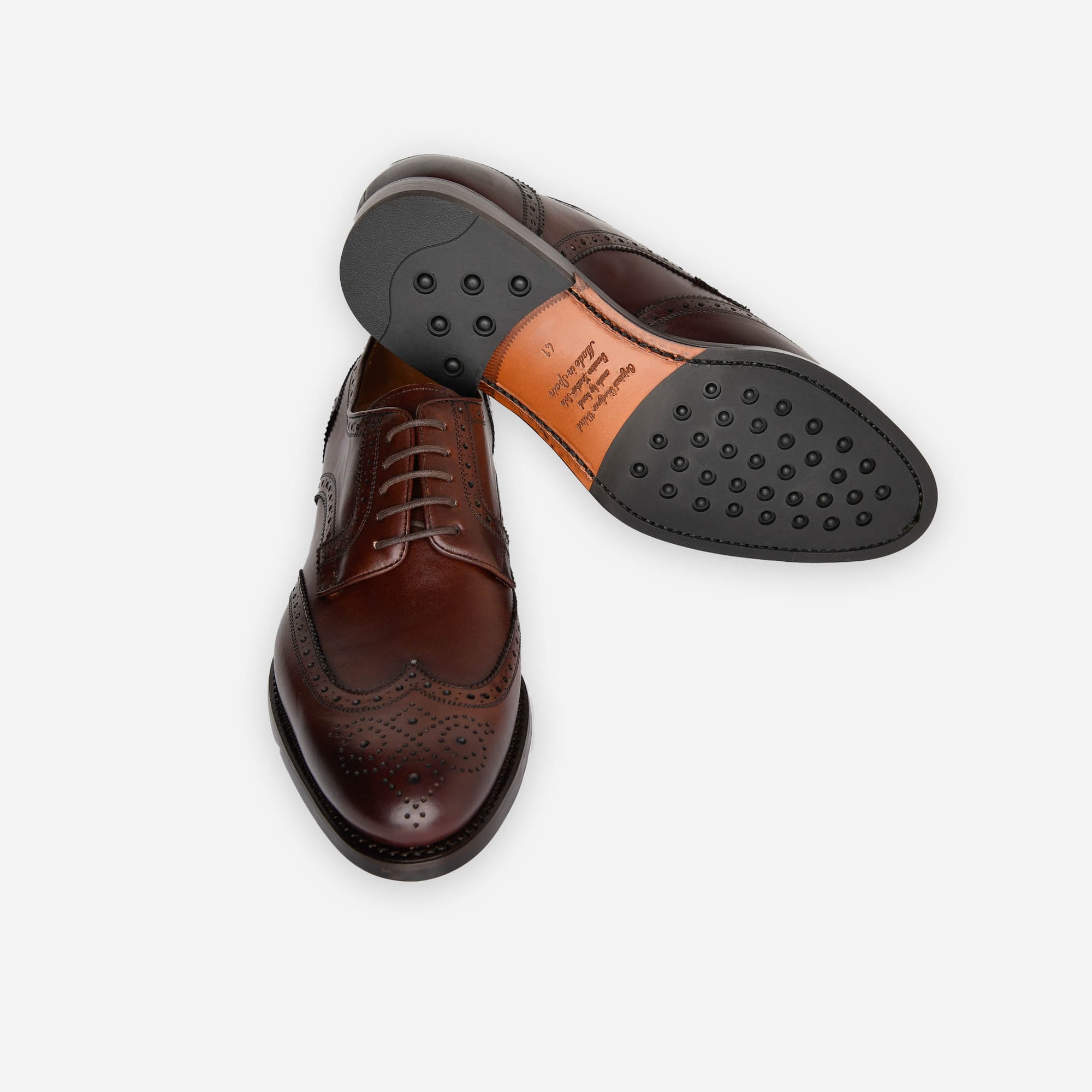 Brogue - brúnt leður